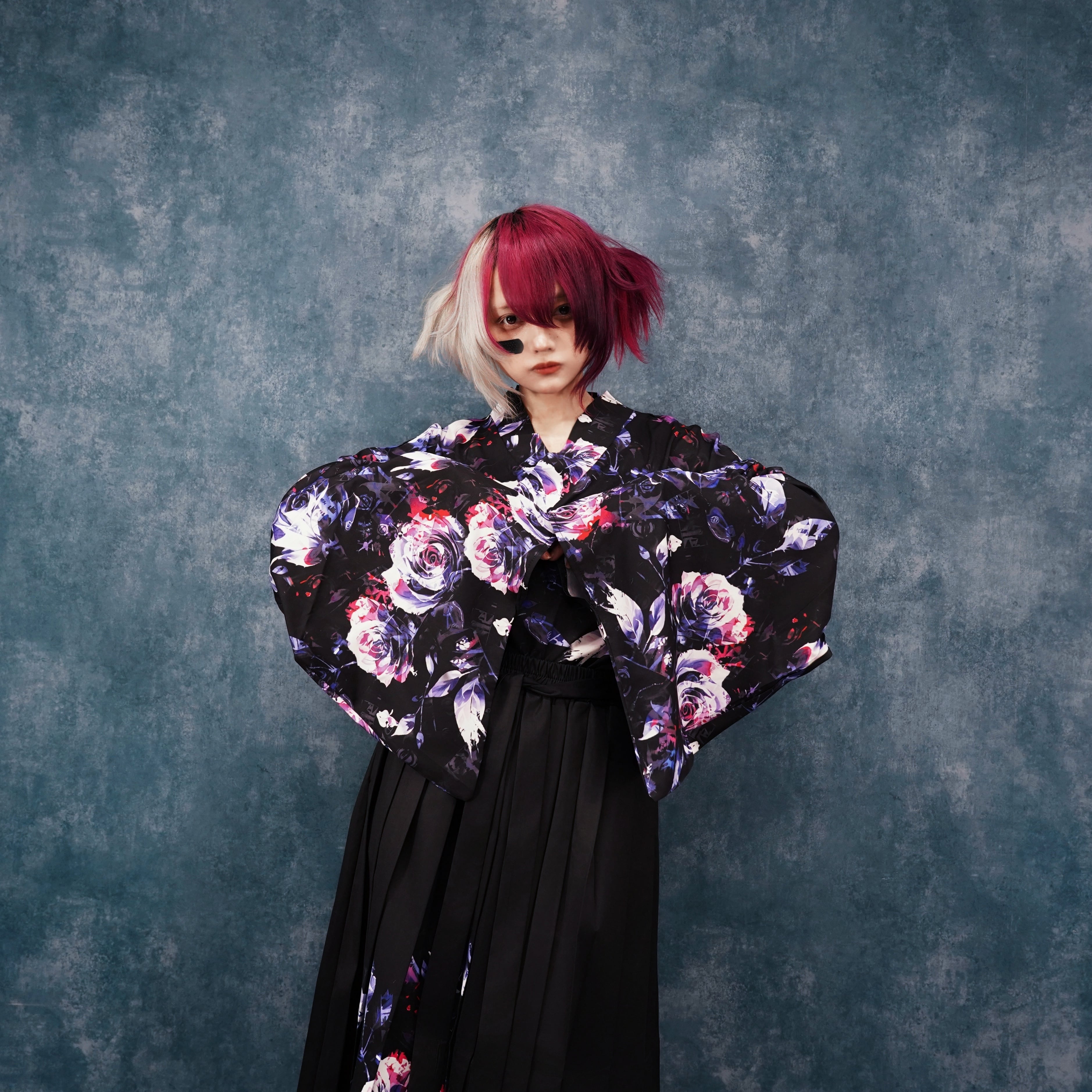 軽量着物袖UNISEXプルオーバー【和柄薔薇】 | NIER CLOTHING