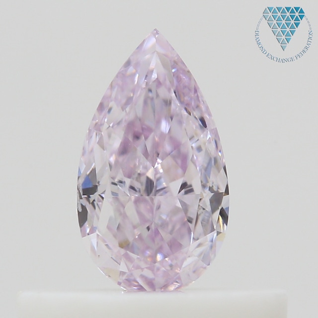 0.32 ct FANCY LIGHT PURPLISH PINK SI2 PEAR GIA 天然  ダイヤモンド ルース