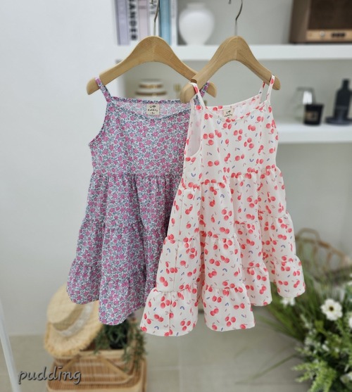 【予約】<PUDDING>  24summer strap one-piece