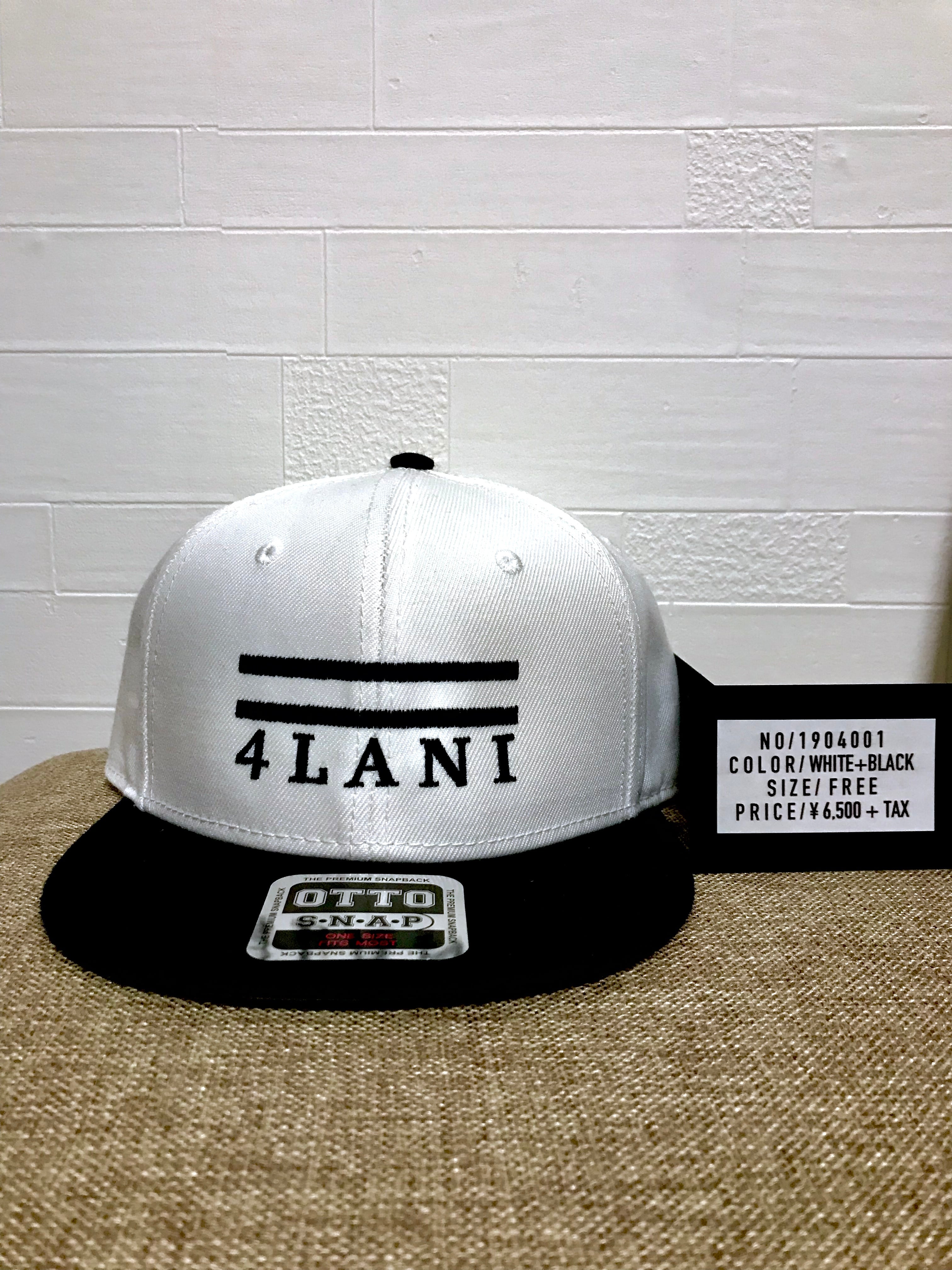 4LANIベースボールCAP（白&黒） | 4LANI