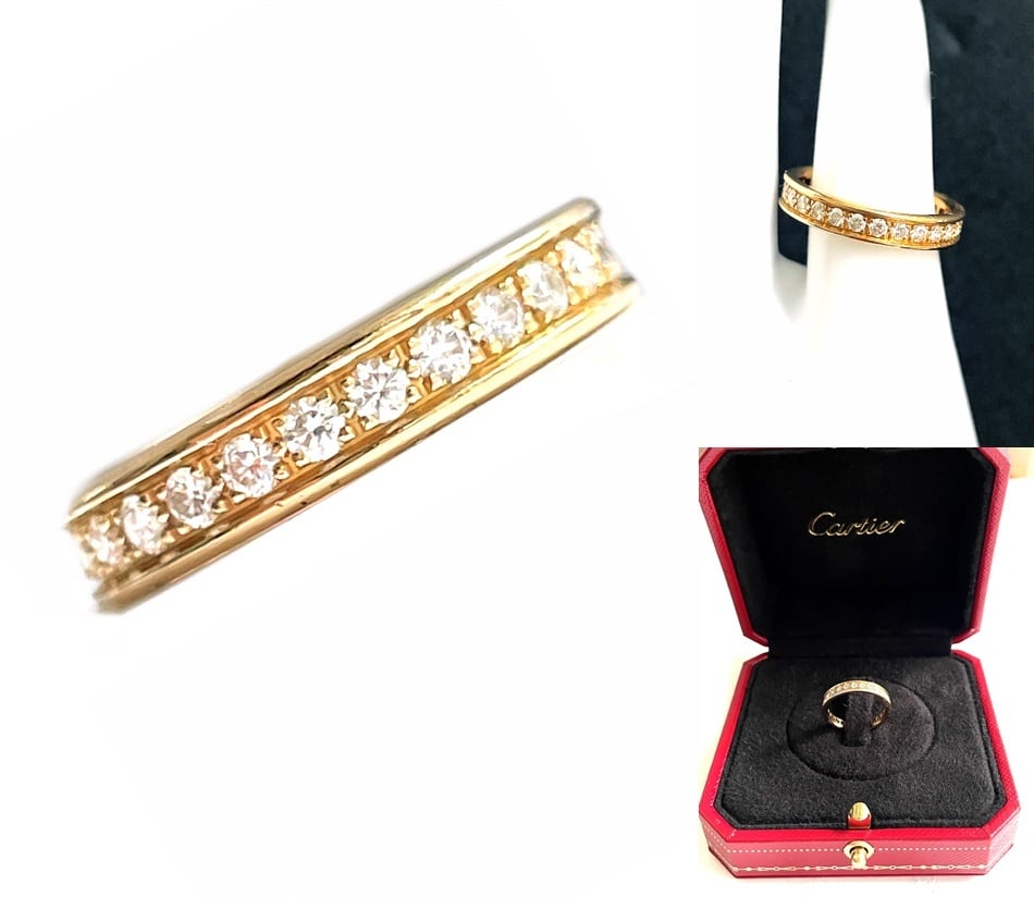 Cartier バレリーナ　フルエタニティ　ウェディングバンド　#48 Cartier】カルティエ『K18YG バレリーナ ウェディング リング