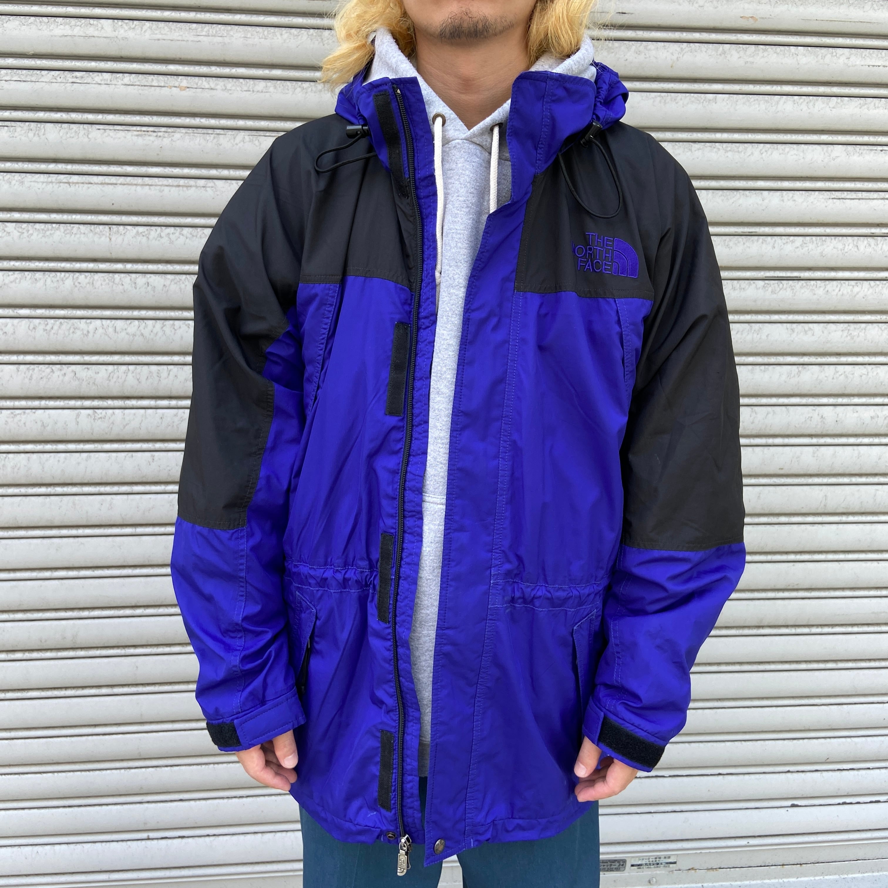 s THENORTHFACE ノースフェイス マウンテンパーカー ブルー M   古着