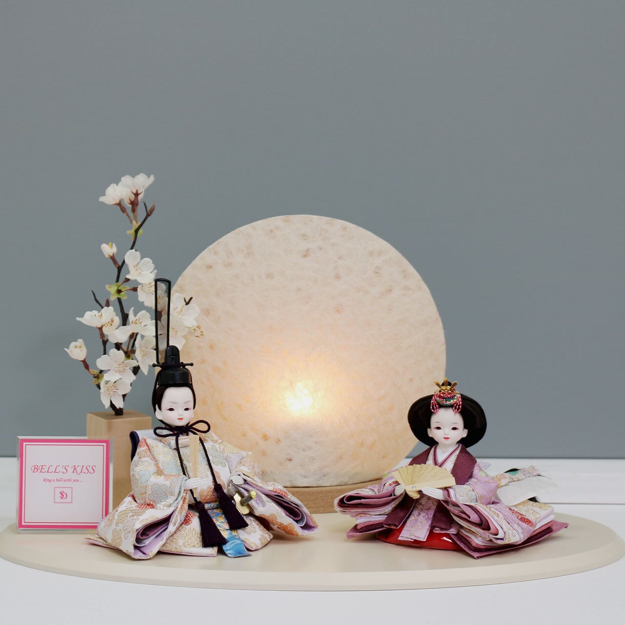 ピーカブーひな人形 ベルズキッスシリーズ 親王飾り 【春の心