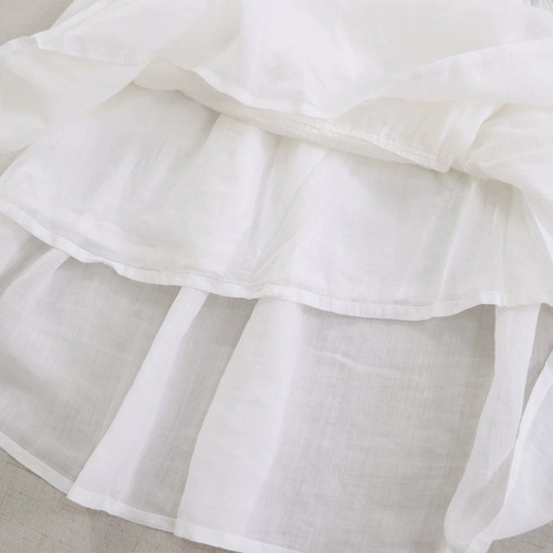 3色/ティアードレースフレアスカート ・12149