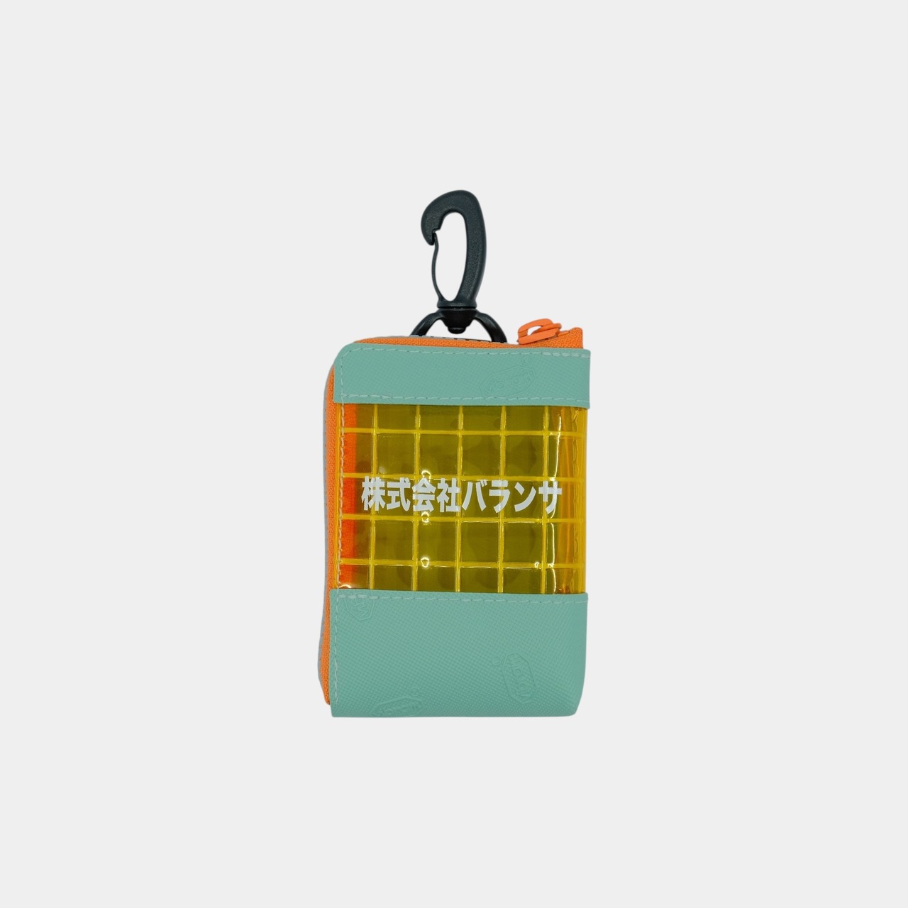 BALANSA × THISWAY vibram module box (mint×orange) with orange glowing zip