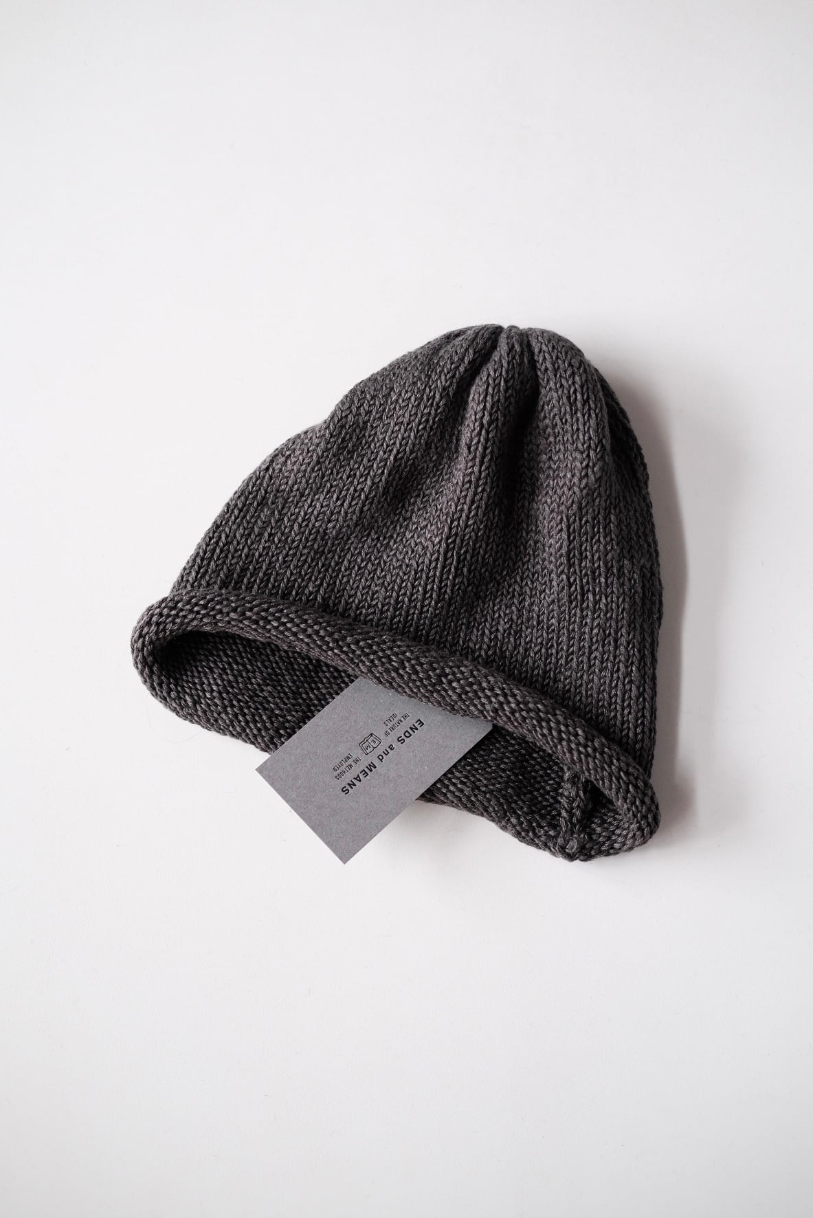 ENDS and MEANS＜エンズアンドミーンズ＞Roll Up Knit Cap | Inhigh