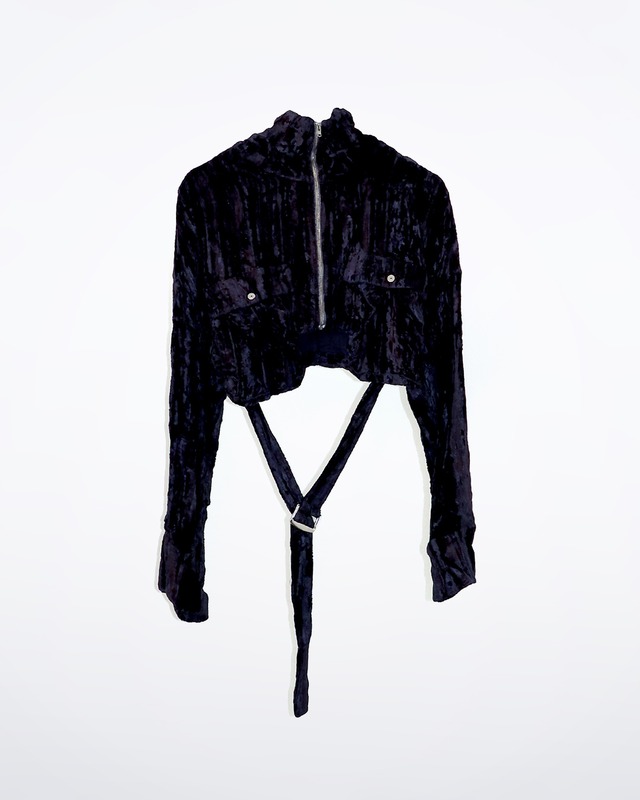 Random Velor Short Blouson