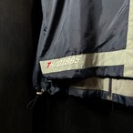 90s TOMMY HILFIGER ナイロンマウンテンジャケット ネイビー 裏フリース