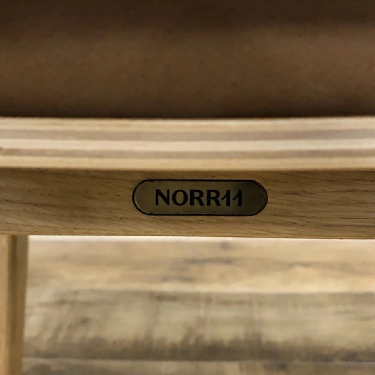 NORR11 Elephant Lounge Chair Vintage Camel  ノアイレブン エレファント ラウンジチェア オーク材 レザー【モデルルーム展示品】【中古】【350サイズ】