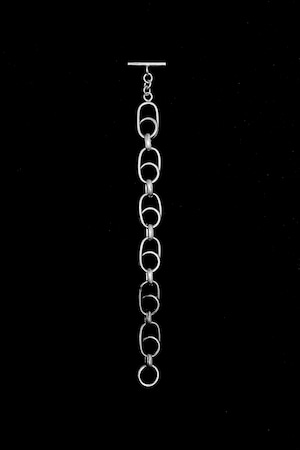 70's 'Italian Jewelry' Silver 800 Articulated Chain Bracelet Made in ITALY