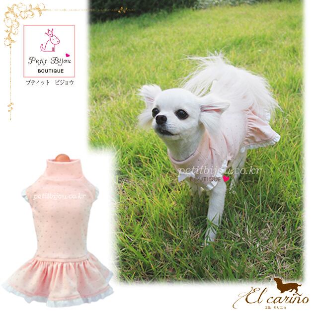 Petit Bijou【正規輸入】犬 服 ワンピース チェック ブルー 秋 冬物 Petit Bijou【正規輸入】犬 服 ワンピース チェック ブルー 秋 冬物