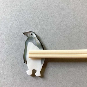 シェル箸置き ペンギンの子