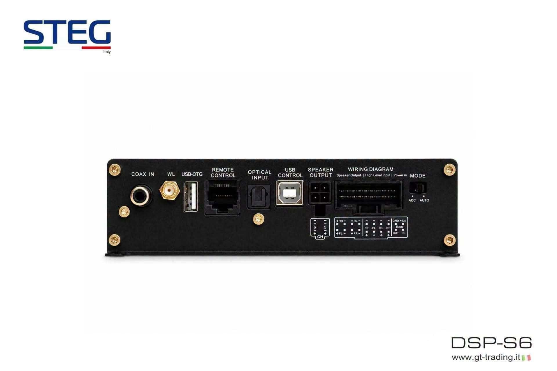 国内正規品】STEG 「DSP-S6」 6chアンプ内蔵8chDSP(デジタルシグナル