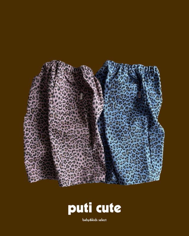 80-120 ꒰ 予約 ꒱  Pig leopard pants / Pepper ⸝⋆
