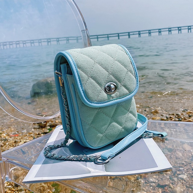 サマーチェーン 夏物 スクウェア 手作りハンドバック5887064507