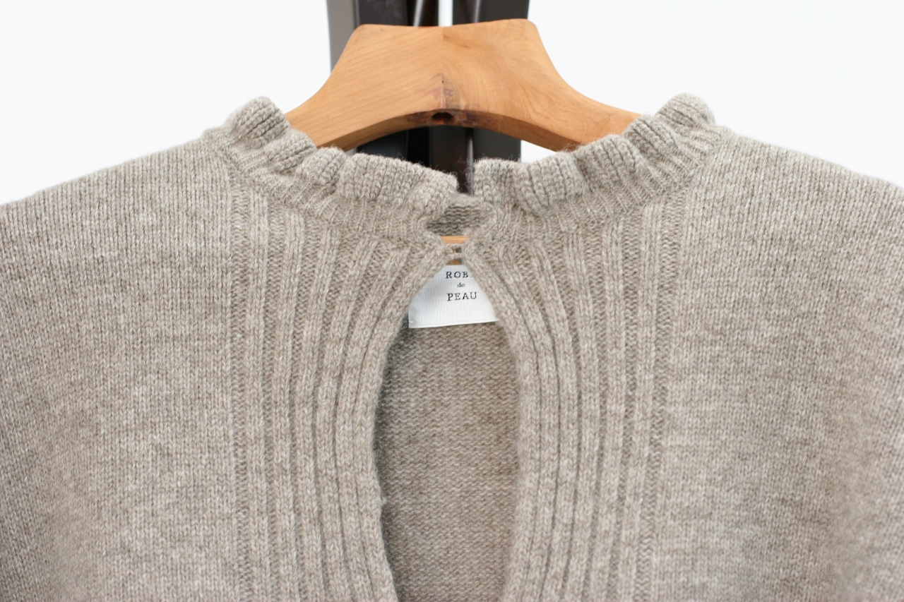 【ROBE de PEAU】Skipper frill knit pullover(RS028)