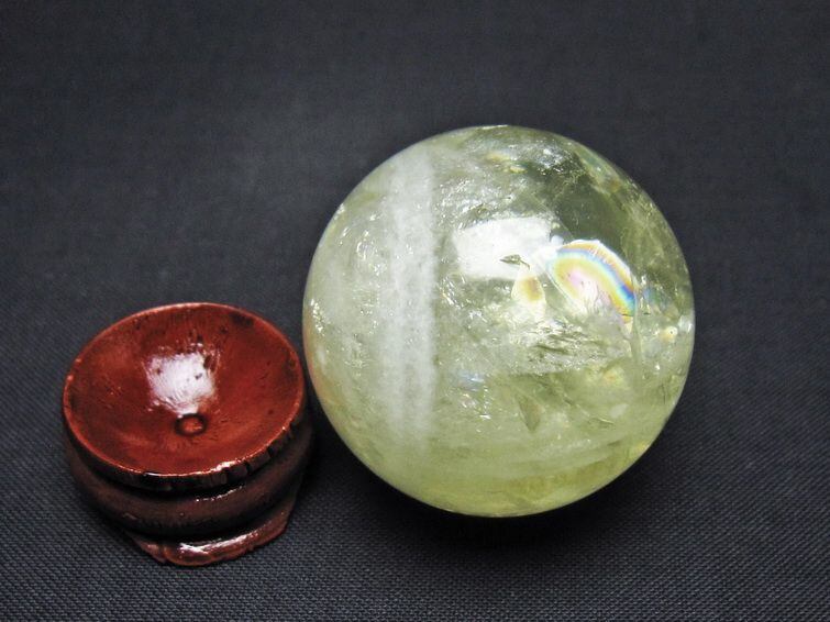 シトリン 丸玉 36mm シトリンクォーツ スフィア 一点物 141-7761