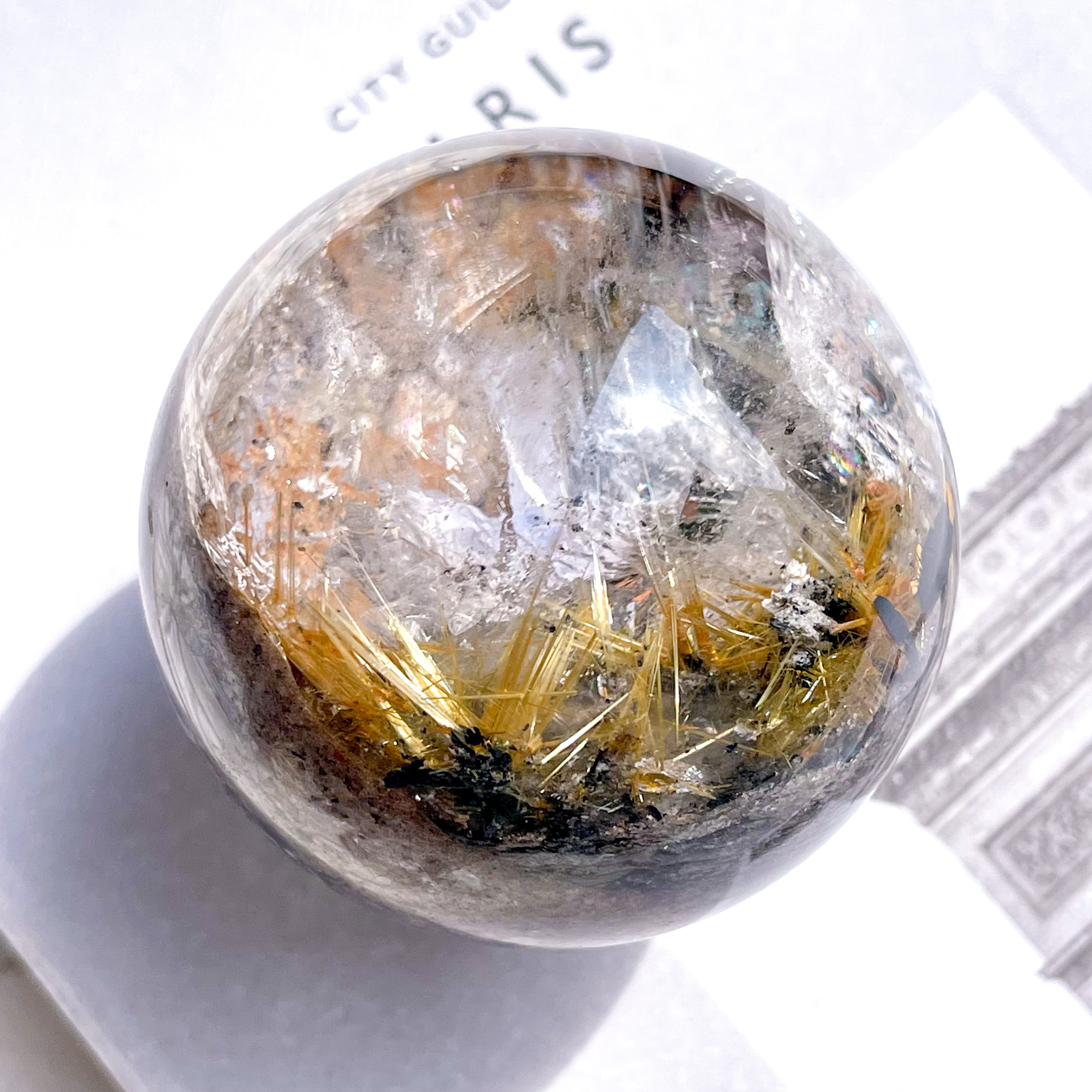 Garden Rutilated Quartz Sphere 3 ✧ ガーデンルチルクォーツ