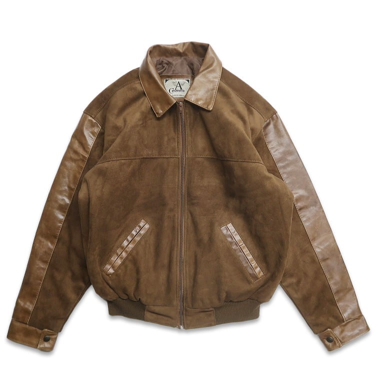 ぬ*る様 Giorgio Armani ブラウン レザージャケット ヴィンテージ 中古・古着通販】GIORGIO ARMANI (ジョルジョアルマーニ) レザー