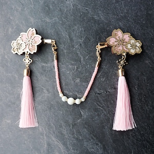 【受注生産】夢見桜の羽織紐(ピンク)