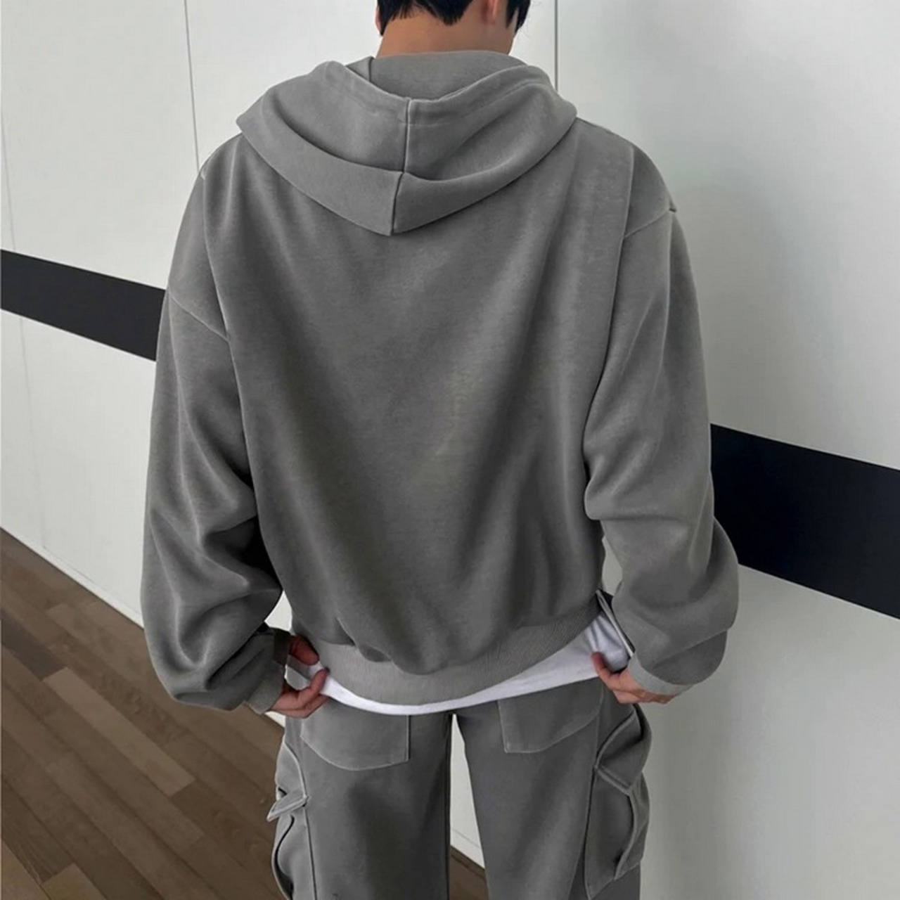 レトロルーズスウェットパーカ（別売りでセットアップのパンツあり）　1243