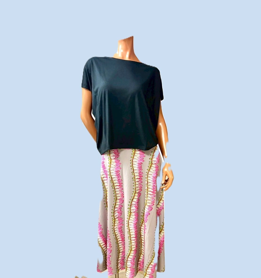 NA NALUオリジナル！ロングリラックスパンツ ジンジャー ネイビー