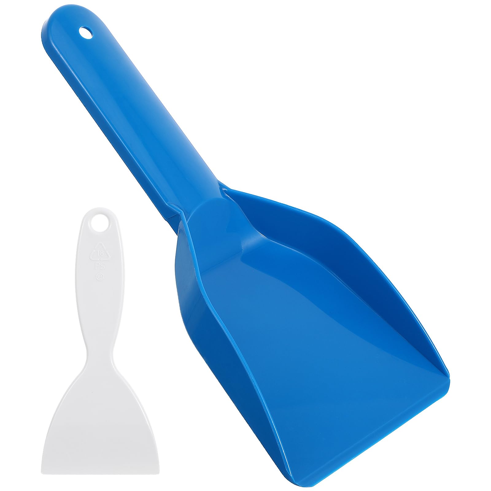 【新着特価】Amosfun 冷蔵庫 霜取り スクレーパー シャベル 2枚 小型 プラスチック 氷 アイスシャベル 除氷ツール シャベル 氷除き ショベル 除雪 冷凍庫の清掃 霜取りショベル 除氷機 ブルー+白