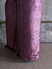 333 original/Embroidery silk wrap pants (PINK)