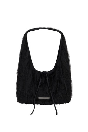 [TREEMINGBIRD] Fray Lace Double Layered Bag [ Black ] 正規品 韓国ブランド 韓国通販 韓国代行 韓国ファッション TRMNGBD tmb TREEMING BIRD 日本 店舗