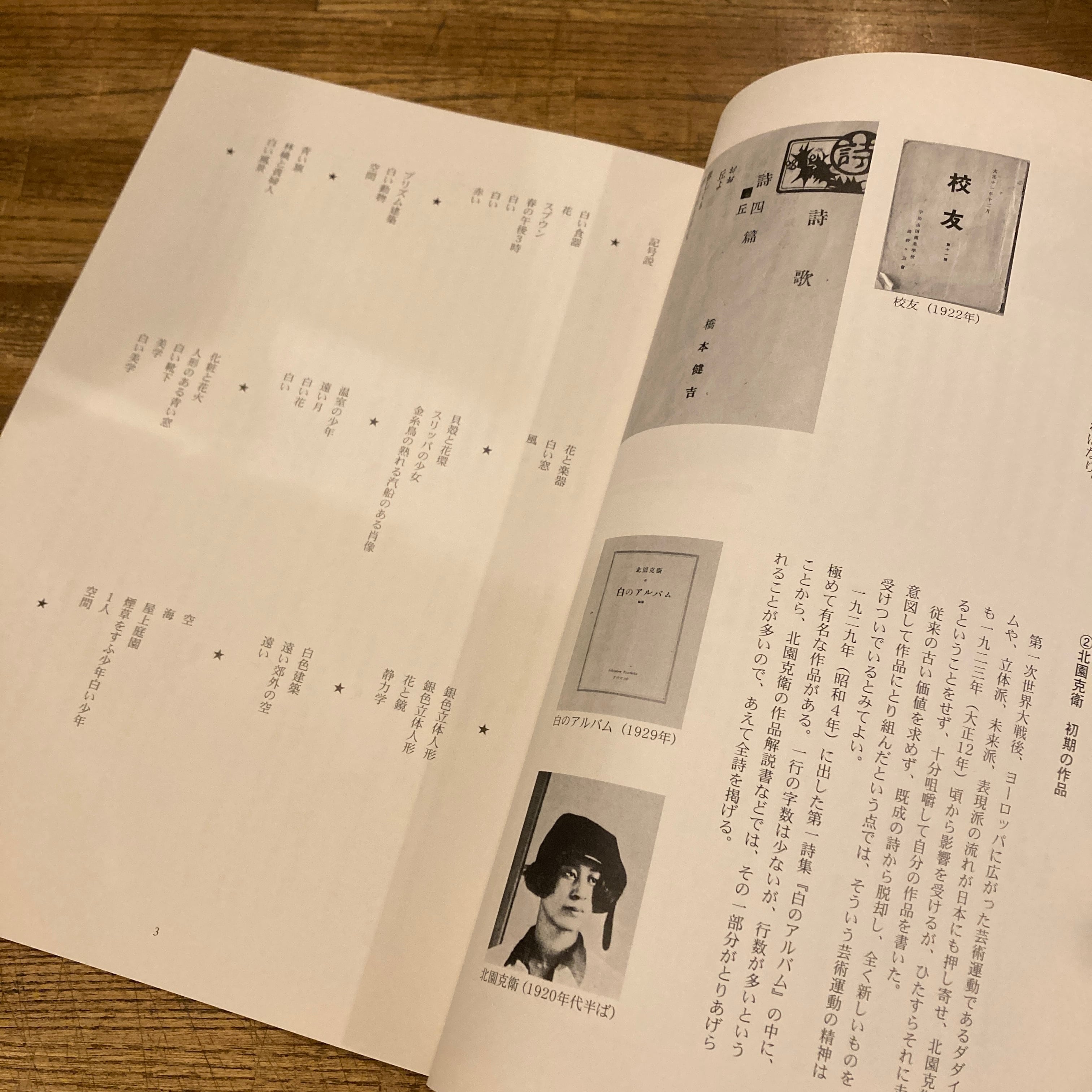 郷土が生んだ日本前衛詩の旗手 詩人 北園克衛 生誕100年記念展 図録 | 百年