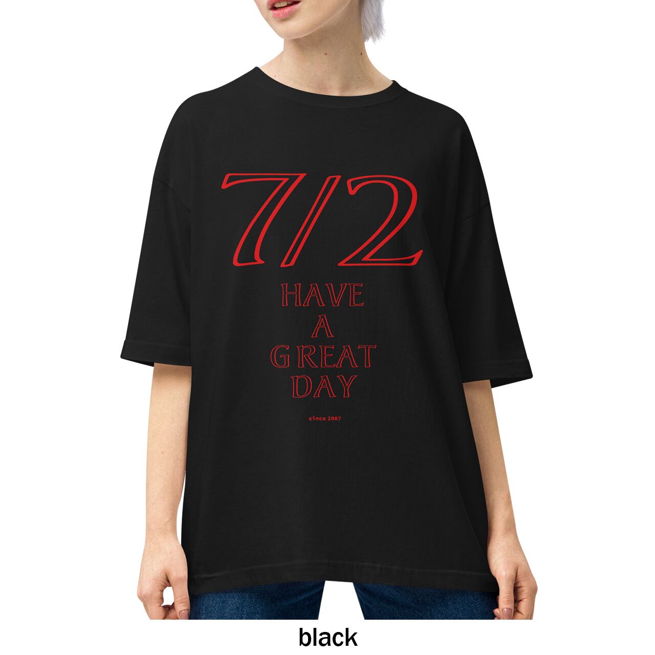 seven twoロゴT 72 ユニセックス ビッグシルエット Tシャツ 全3色