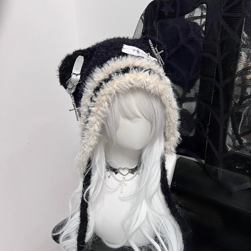 ロリータファッション通販 SEASONZ 地雷服 もふもふ くま耳 帽子