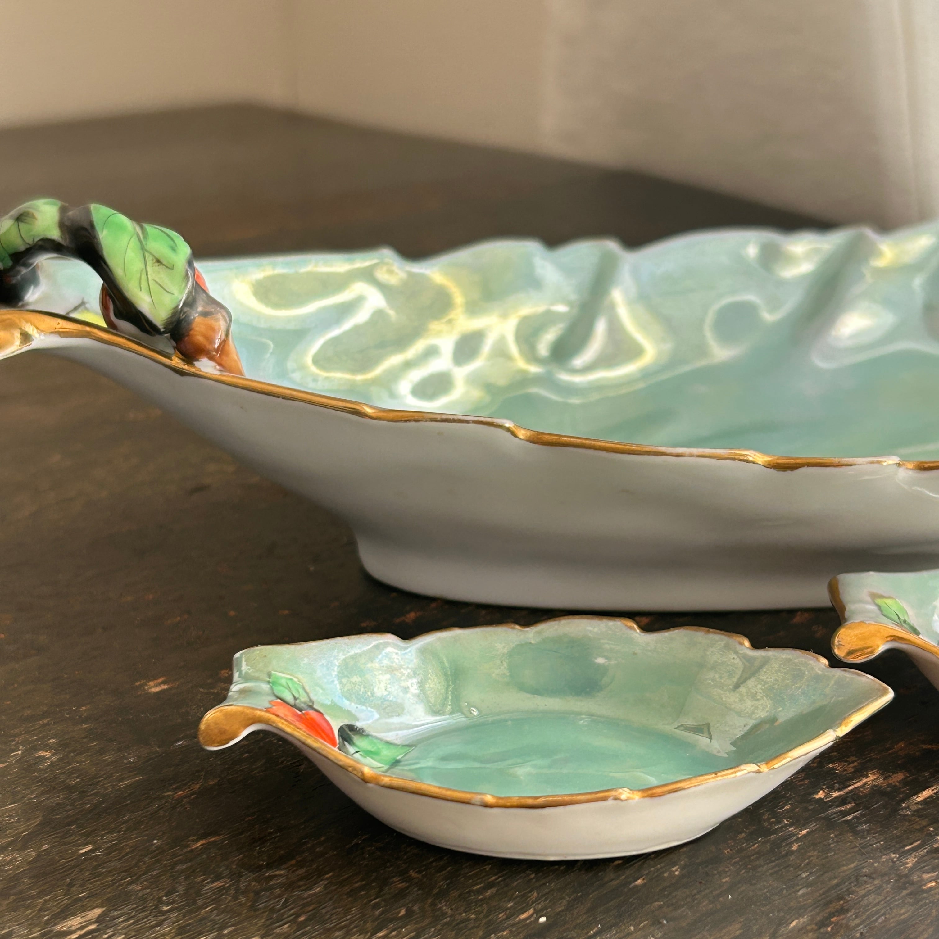 大正アンティーク　日本陶器會社のセロリ皿セット