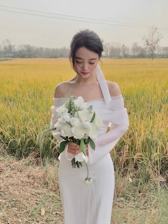 美晴ドレス テラコッタドレス 結婚式 前撮り ウエディング 醜い