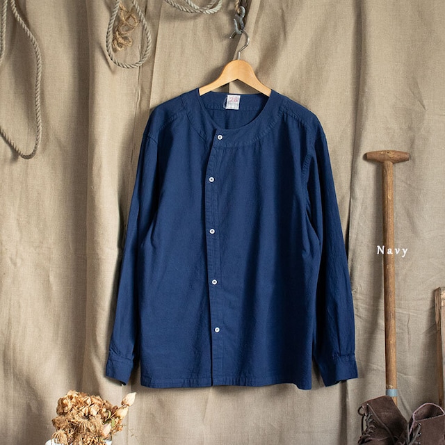 France type farmers shirt  /  navy