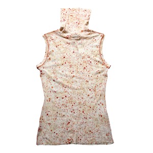 JEAN PAUL GAULTIER FEMME no sleeves turtle neck power-net