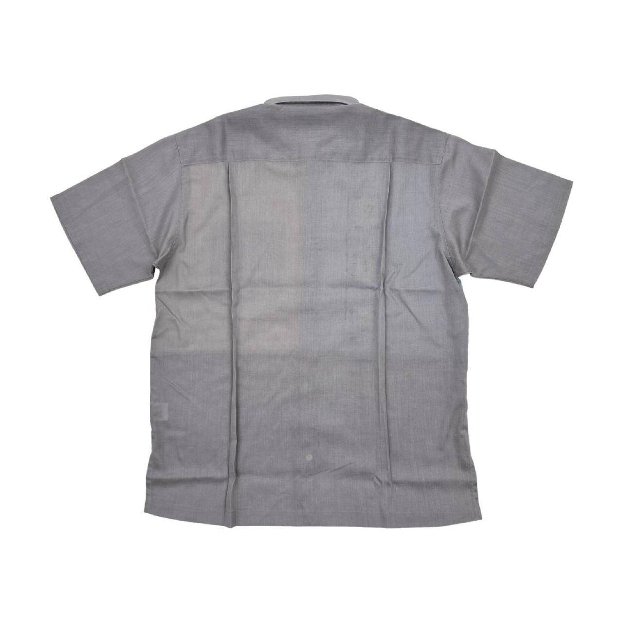 SIMPLE LIFE シンプルライフ 切り替え デザイン 麻混 リネン混 半袖シャツ L /メンズ/レナウン/日本製/ビンテージ