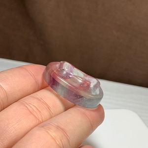 11.可愛い猫顔☆フローライト猫皿