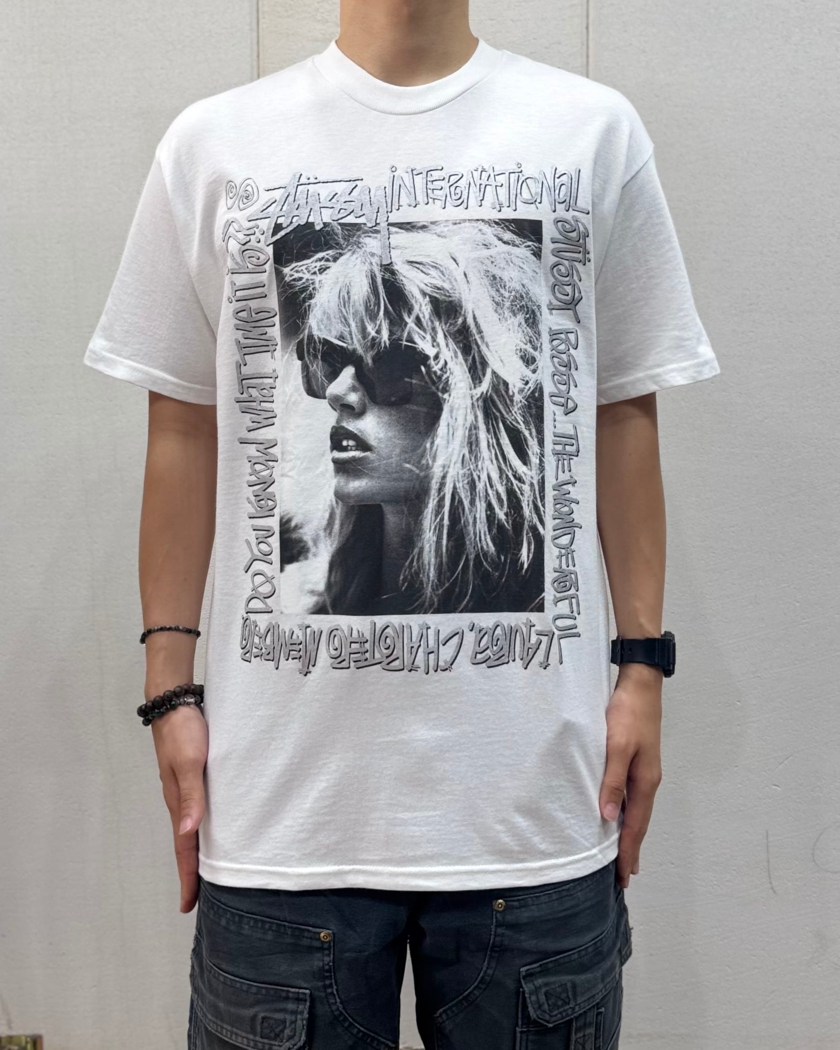 00's old stussy “Laura” Design Photo Tee “ローラ” 【下北沢店】 | curb