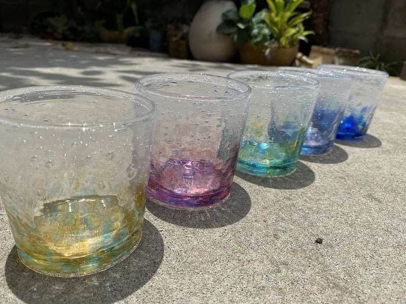 琉球ガラス　ロックグラス