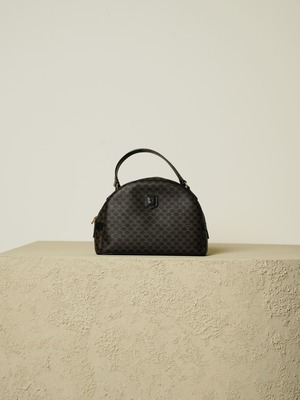 CELINE セリーヌ マカダム柄 半月 ハンドバッグ