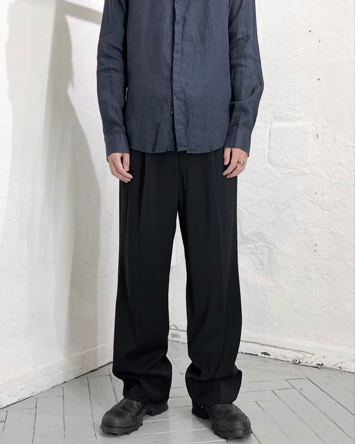 ~90s BALENCIAGA 2tac Poly Slacks