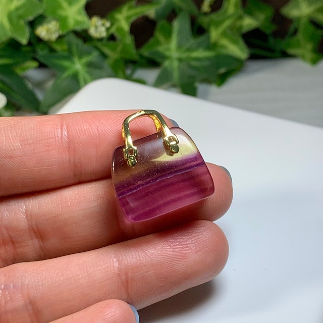 27.天然石とお出かけ☆フローライトカバン・バック