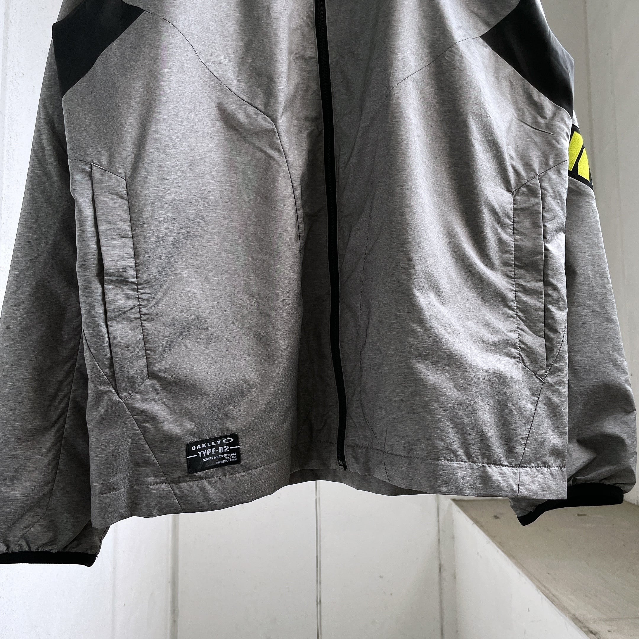 OAKLEY TYPE-02 Mat silver × Black Bi color technical blouson