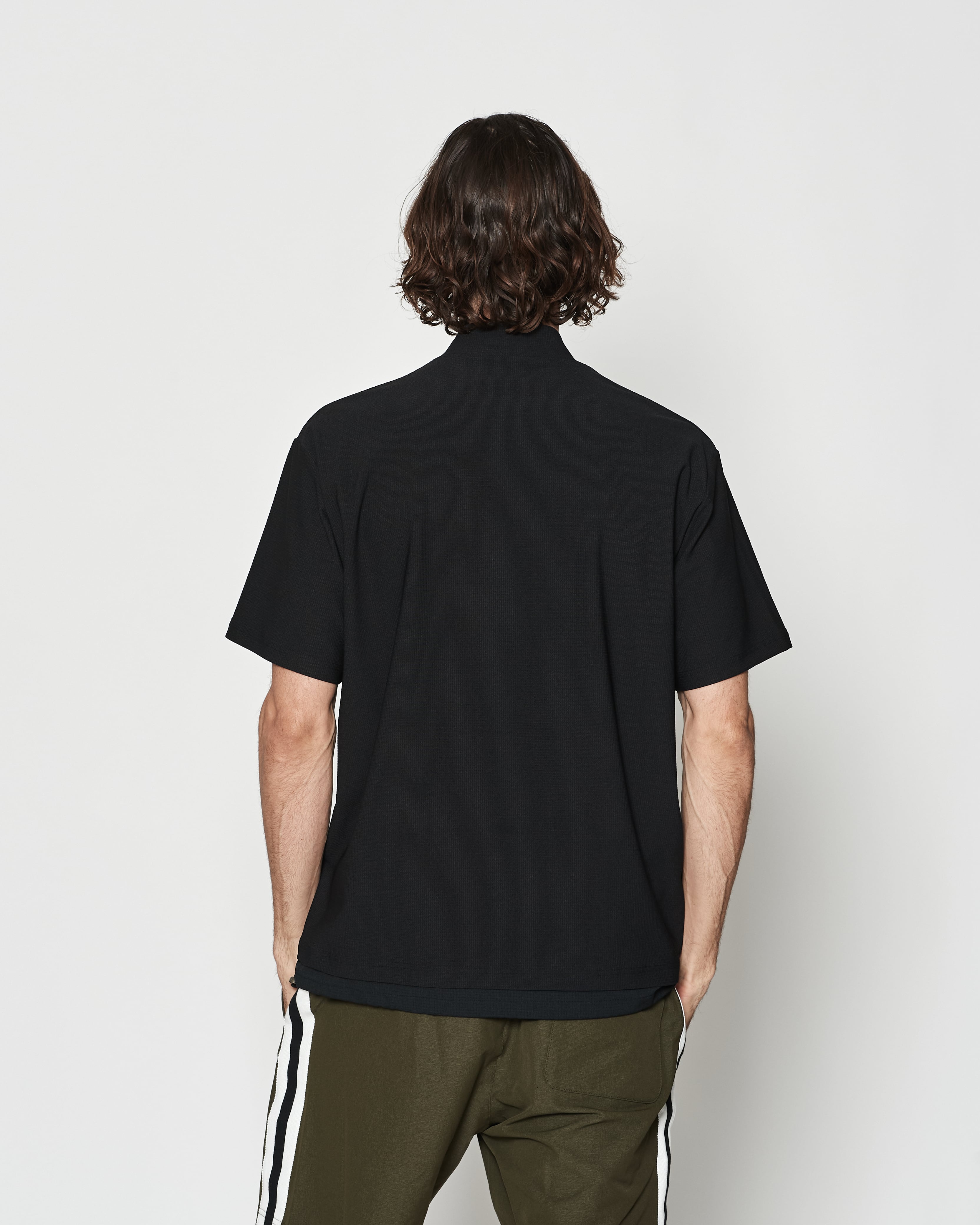 muta MARINE × ACANTHUS メッシュモックネックTシャツ | ACANTHUS