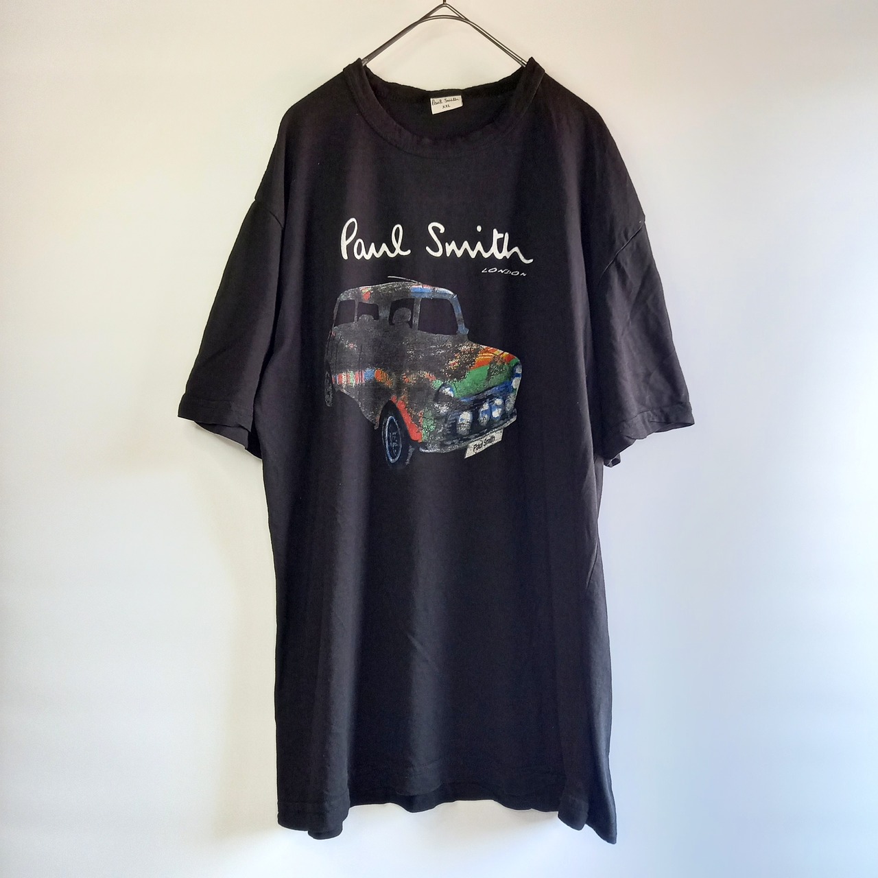 ポールスミスLONDON　クルーネック　プリントTシャツ　半袖　黒　XXL