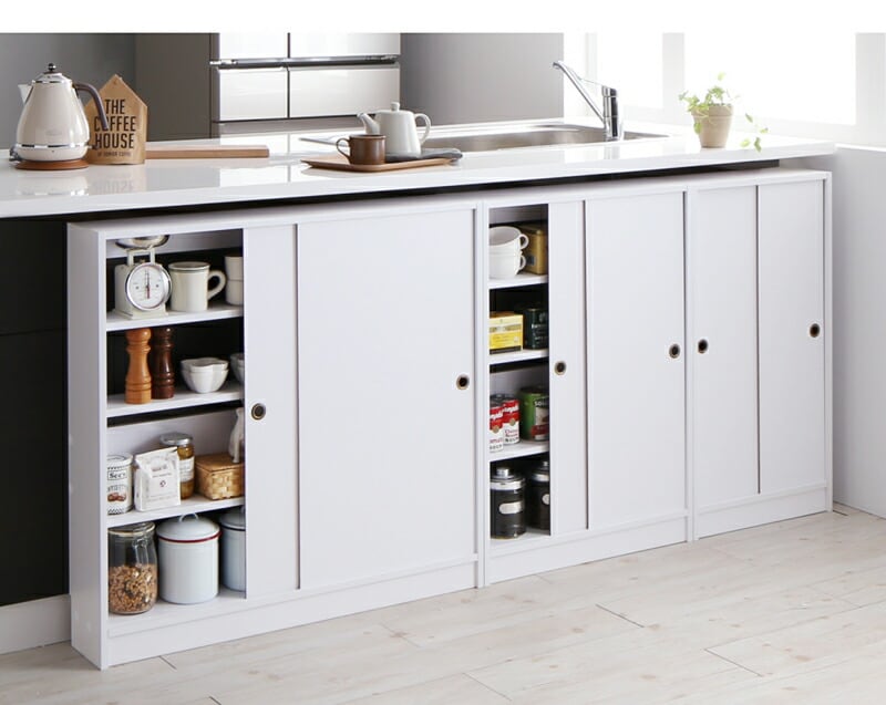 ☆状態〇 北欧調 パステルグリーン ウッドラック 木製 カップボード