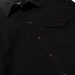 80s-90s Christian Dior MONSIEUR ブラック コットン 長袖シャツ