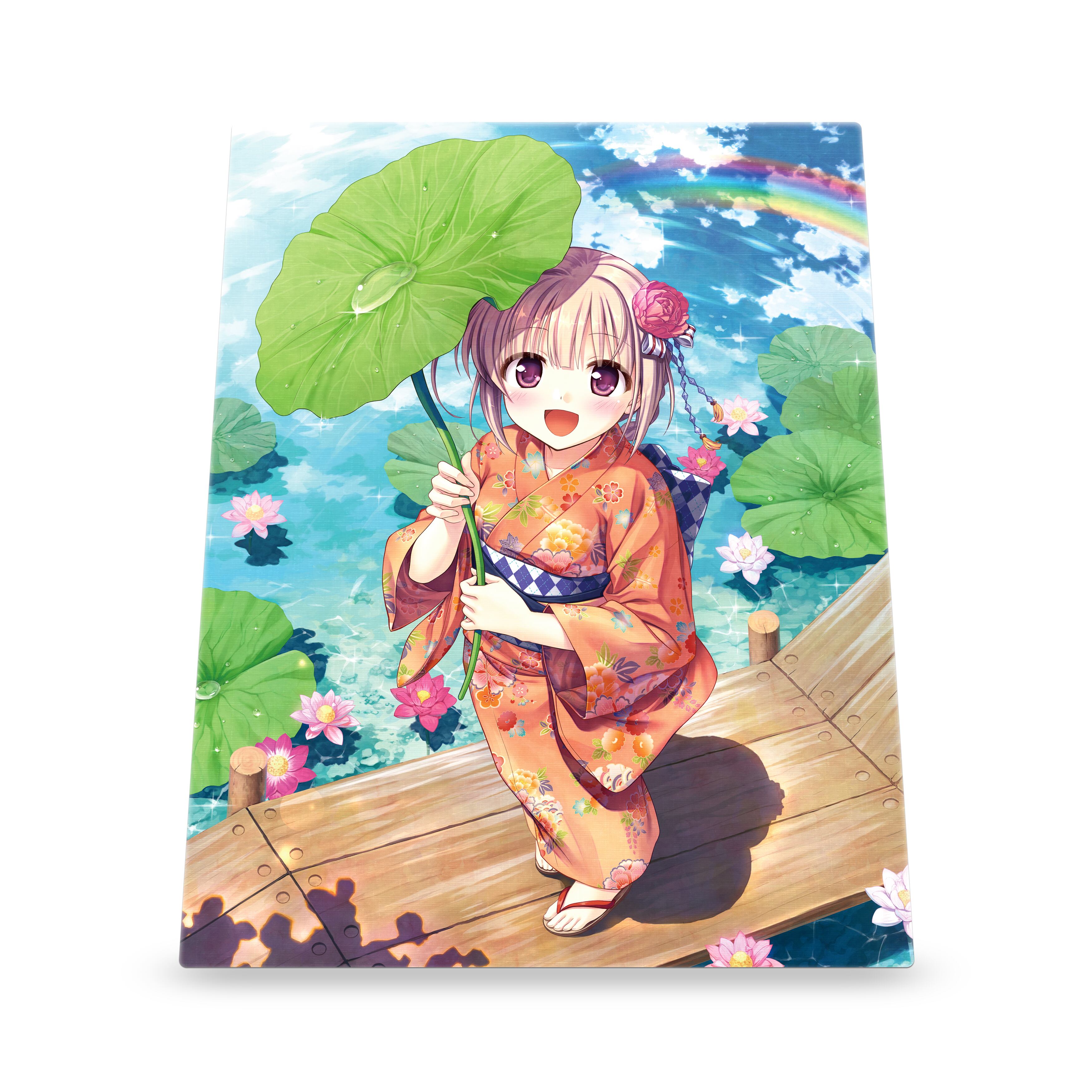 絵師100人展 15」フルカラーデスクマット しらたま「明日晴れたら何