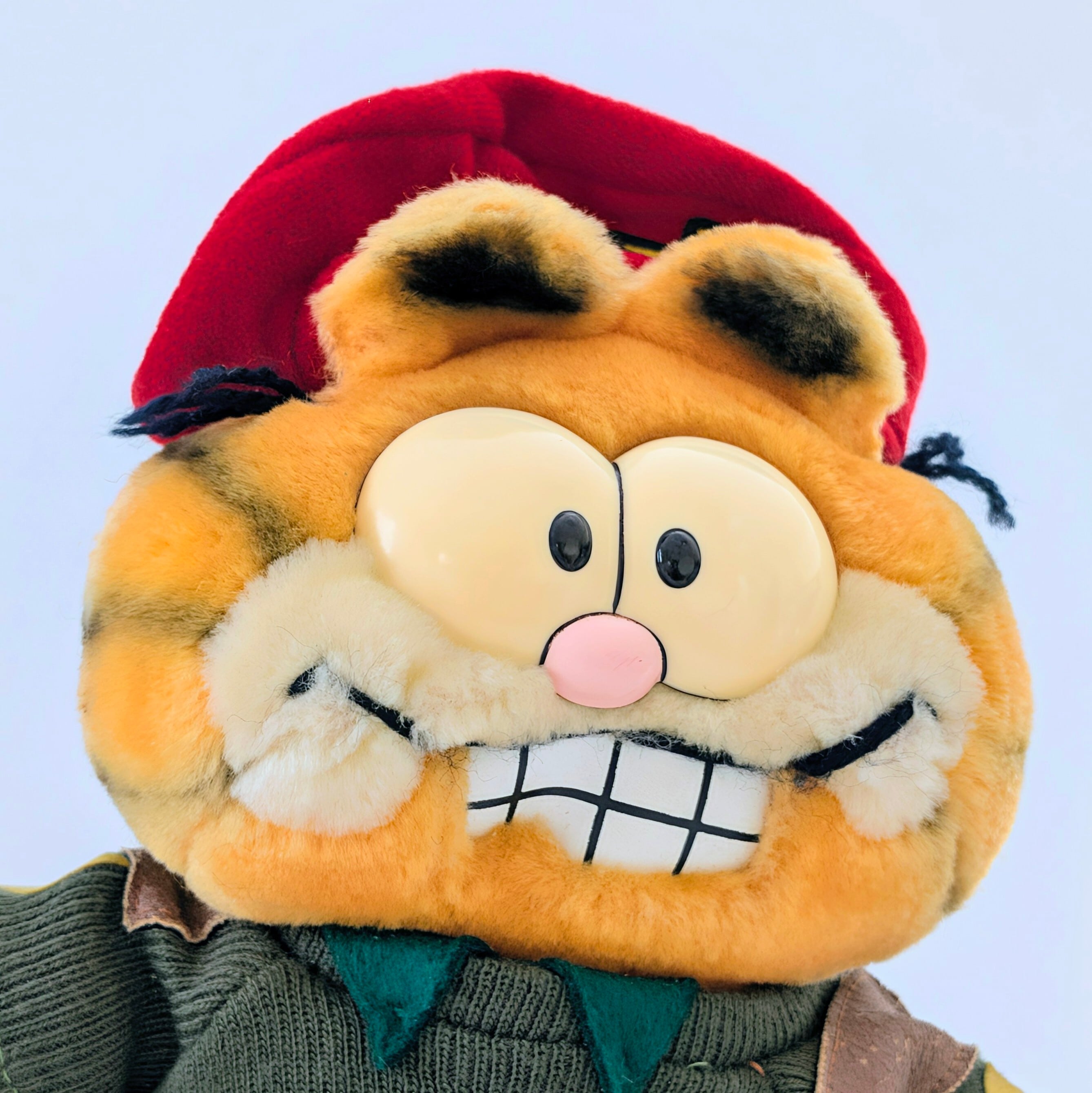 ☆ VINTAGE 1980年代初期 ☆【 Garfield ( ガーフィールド ) 】『 ガーフィールド大佐(笑) 』アーミーガーフィールド / ぬいぐるみ / プラッシュ / plush / 1980年代年製 〚アメリカン雑貨 アメトイ〛